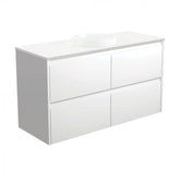 Fienza 1200mm Reba Semi Inset Bianca Amato Wall Hung Vanity